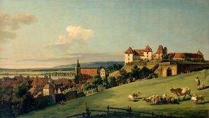Utsikt over Pirna fra Sonnenstein slott